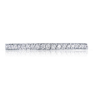 41-1534W Platinum Tacori Sculpted Crescent Diamond Wedding Ring