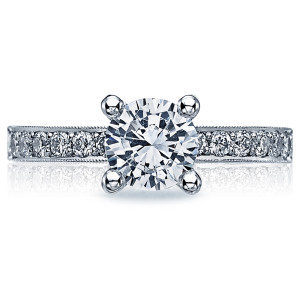 Tacori Crescent Platinum Engagement Ring 41-25RD65