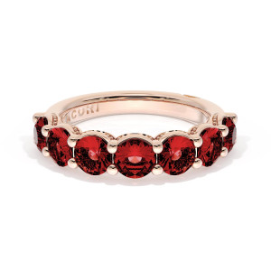 Tacori 416PK65RB12 18 Karat Founders Collection Ruby Wedding Ring