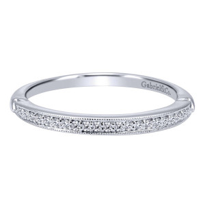 Gabriel 14 Karat Victorian Wedding Band WB11746R4W44JJ