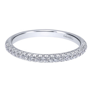 Gabriel 14 Karat Contemporary Wedding Band WB10769W44JJ