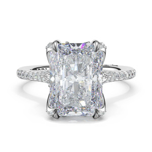 Tacori 439RAD Platinum Sculpted Crescent Engagement Ring