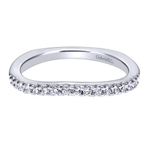 Gabriel 14 Karat Contemporary Wedding Band WB4109W44JJ