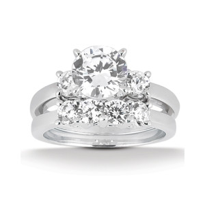Taryn Collection Platinum Diamond Engagement Ring TQD A-8004