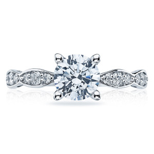 Tacori 46-25RD65W 18 Karat Sculpted Crescent Engagement Ring