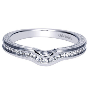 Gabriel 14 Karat Victorian Wedding Band WB8533W44JJ