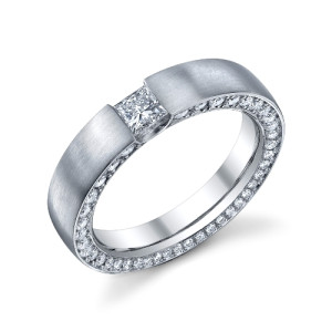 246796 Christian Bauer 18 Karat Diamond Wedding Ring / Band