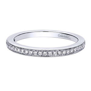 Gabriel 14 Karat Contemporary Wedding Band WB9502W44JJ