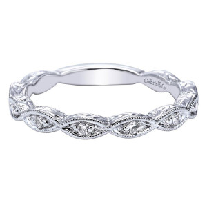 Gabriel 14 Karat Victorian Wedding Band WB4122W44JJ