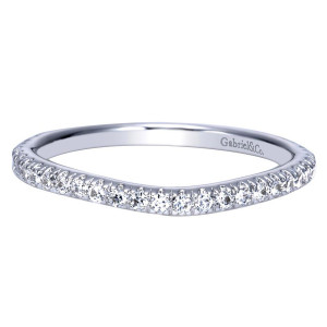 Gabriel 14 Karat Contemporary Wedding Band WB8524W44JJ