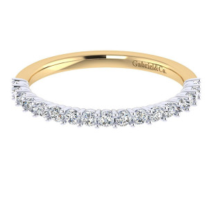 Gabriel 14 Karat Contemporary Wedding Band WB7499M44JJ