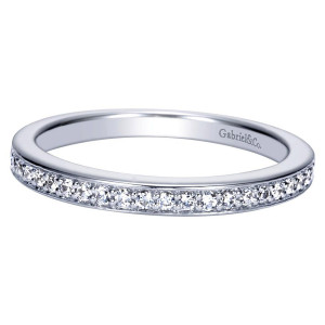 Gabriel 14 Karat Contemporary Wedding Band WB8584W44JJ