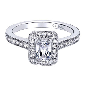 Gabriel 14 Karat Victorian Engagement Ring ER9502W44JJ