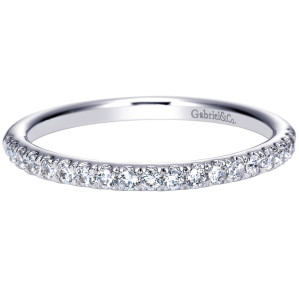 Gabriel 14 Karat Contemporary Wedding Band WB9015W44JJ