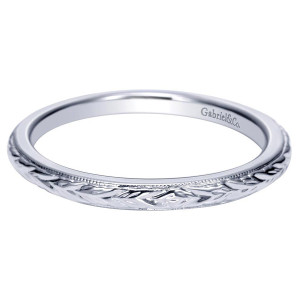 Gabriel 14 Karat Victorian Wedding Band WB8691W4JJJ