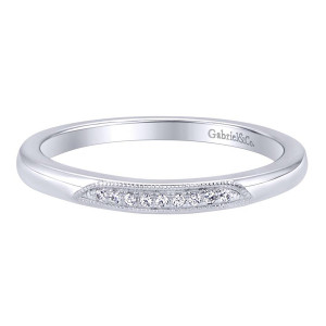 Gabriel 14 Karat Contemporary Wedding Band WB9548W44JJ