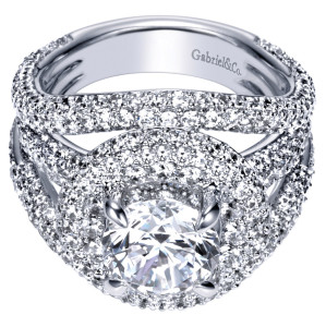 Gabriel 18 Karat Contemporary Engagement Ring ER8330W83JJ