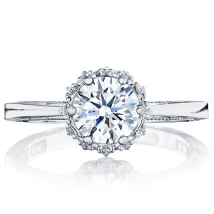 Tacori 59-2RD65 18 Karat Sculpted Crescent Engagement Ring