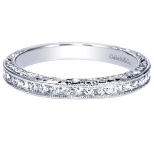 Gabriel 14 Karat Victorian Wedding Band WB8802W44JJ