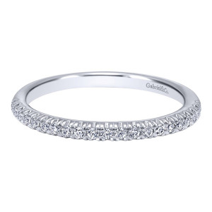 Gabriel 14 Karat Contemporary Wedding Band WB10774W44JJ
