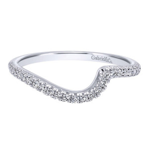 Gabriel 14 Karat Contemporary Wedding Band WB10472W44JJ