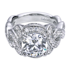 Gabriel 14 Karat Victorian Engagement Ring ER5470W44JJ