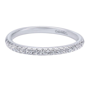 Gabriel 14 Karat Contemporary Wedding Band WB10908W44JJ
