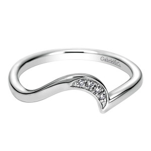 Gabriel 14 Karat Contemporary Wedding Band WB7769W44JJ