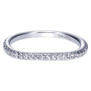 Gabriel 14 Karat Contemporary Wedding Band WB9533W44JJ
