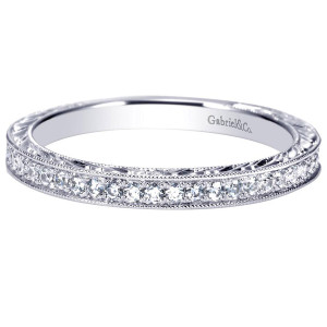Gabriel 14 Karat Victorian Wedding Band WB8821W44JJ