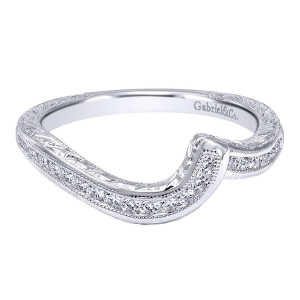 Gabriel 14 Karat Victorian Wedding Band WB10454W44JJ