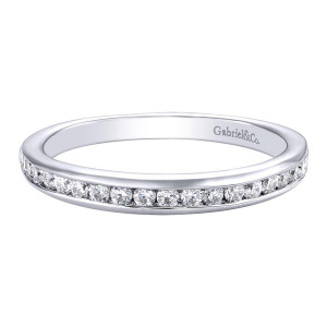Gabriel 14 Karat Contemporary Wedding Band WB9705W44JJ