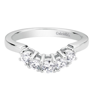 Gabriel 14 Karat Contemporary Wedding Band WB9264W44JJ