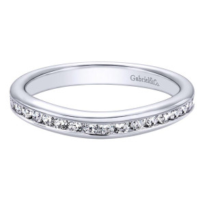 Gabriel 14 Karat Contemporary Wedding Band WB9718W44JJ