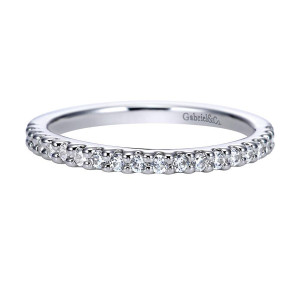Gabriel 14 Karat Contemporary Wedding Band WB8267W44JJ