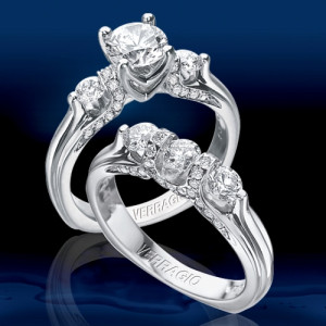 Verragio Platinum Euro Wedding Band EUR-8015W