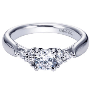 Gabriel 14 Karat Contemporary Engagement Ring ER5993W44JJ