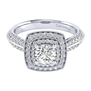 Gabriel 14 Karat Perfect Match Engagement Ring ER002B3AGW44JJ