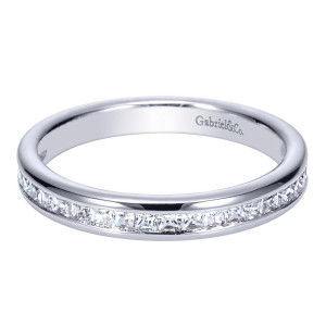 Gabriel 14 Karat Contemporary Wedding Band WB8958W44JJ