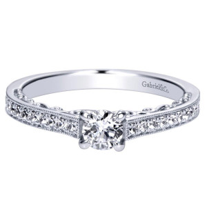 Gabriel 14 Karat Victorian Engagement Ring ER98671W44JJ