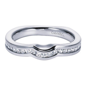 Gabriel 14 Karat Contemporary Wedding Band WB5988W44JJ