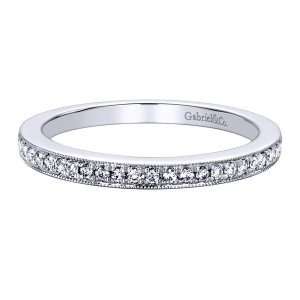 Gabriel 14 Karat Victorian Wedding Band WB9360W44JJ