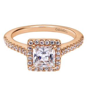 Gabriel 14 Karat Contemporary Engagement Ring ER5825K44JJ