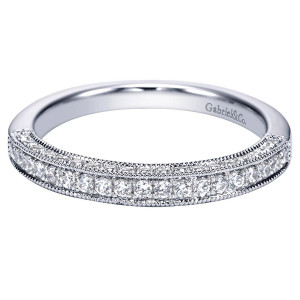 Gabriel 14 Karat Victorian Wedding Band WB4242W44JJ