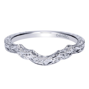 Gabriel 14 Karat Victorian Wedding Band WB8871W4JJJ