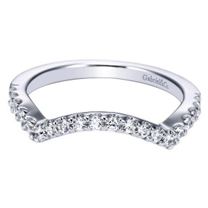 Gabriel 14 Karat Contemporary Wedding Band WB5799W44JJ