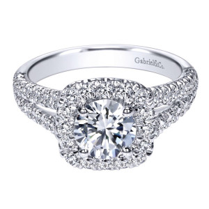 Gabriel 14 Karat Contemporary Engagement Ring ER10252W44JJ
