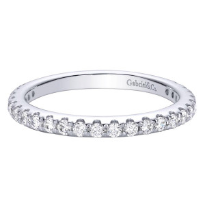Gabriel 14 Karat Contemporary Wedding Band WB9394W44JJ