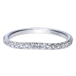 Gabriel 14 Karat Contemporary Wedding Band WB8902W44JJ