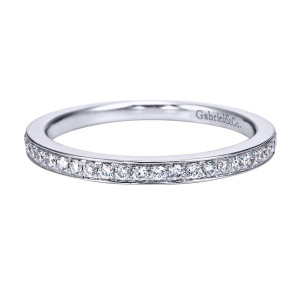Gabriel 14 Karat Contemporary Wedding Band WB7534W44JJ